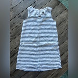 Old Navy 5t girls linen striped shift tank dress toddler summer